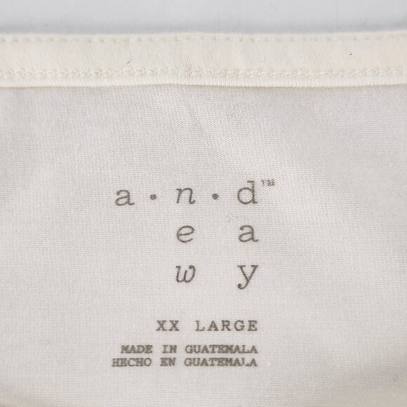 A New Day Boat Neck Striped Blouse Top Womens XXL White Black 3/4 Sleeve Preppy - Picture 5 of 7